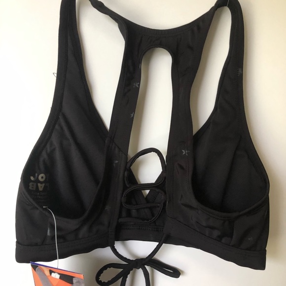 NWT joy lab black star t back bathing suit top - Picture 5 of 5